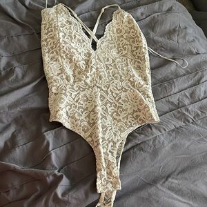 White Lace Bodysuit